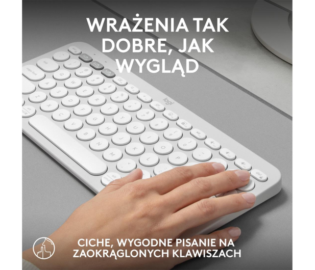 Logitech K380s Pebble Keys 2 biały - 1172751 - zdjęcie 9